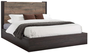 Weathered Oak and Rustic Coffee Eastern King Bed
