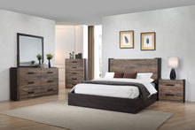 Load image into Gallery viewer, Weathered Oak and Rustic Coffee Eastern King Bed
