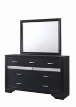 Load image into Gallery viewer, Miranda Transitional Black Seven-Drawer Nightstand
