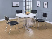 Load image into Gallery viewer, Retro Collection Chrome Dining Chair
