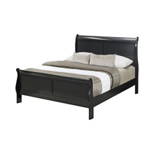 Load image into Gallery viewer, Louis Philippe Traditional Black Full Bed
