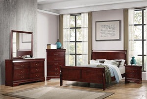 Louis Philippe Traditional Cherry Full Bed