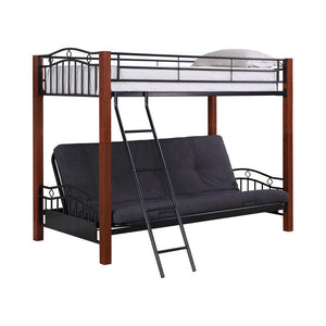 Collins Collection Cinnamon and Black Transitional Bunk Bed