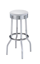 Load image into Gallery viewer, Cleveland Contemporary White Bar-Height Stool
