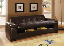 Load image into Gallery viewer, Transitional Dark Brown Sofa Bed
