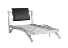 Load image into Gallery viewer, LeClair Contemporary Black and Silver Youth Twin Bed
