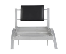 Load image into Gallery viewer, LeClair Contemporary Black and Silver Youth Twin Bed
