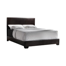 Load image into Gallery viewer, Conner Transitional Dark Brown Upholstered California King Bed
