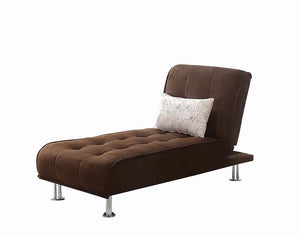 Ellwood Transitional Brown Chaise