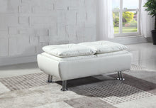 Load image into Gallery viewer, Dilleston Contemporary White Ottoman
