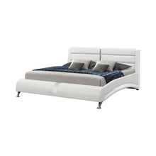 Load image into Gallery viewer, Felicity Contemporary White Upholstered Eastern King Bed
