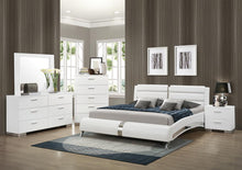 Load image into Gallery viewer, Felicity Contemporary White Upholstered California Bed
