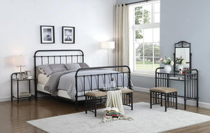 Livingston Transitional Dark Bronze California King Bed