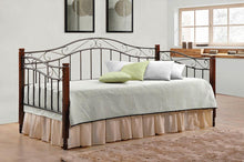Load image into Gallery viewer, Traditional Sandy Black and Wood Daybed
