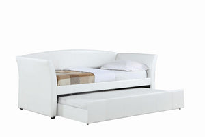 Transitional White Upholstered Daybed