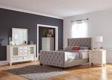 Load image into Gallery viewer, Palma Light Grey Upholstered California King Bed
