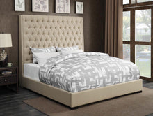 Load image into Gallery viewer, Camille Cream Upholstered California King Bed
