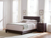 Load image into Gallery viewer, Dorian Brown Faux Leather Upholstered King Bed
