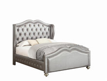 Load image into Gallery viewer, Belmont Grey Upholstered Full Bed
