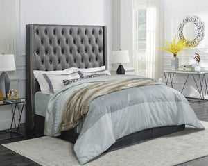 Clifton Metallic Grey Eastern King Bed