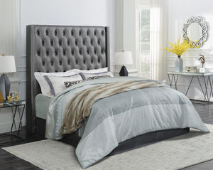 Clifton Metallic Grey Queen Bed