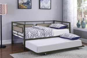 Maddie Taupe and Black Daybed with Trundle