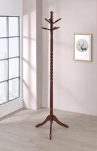 Load image into Gallery viewer, Traditional Merlot Twisted Post Coat Rack
