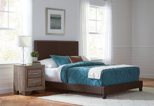 Load image into Gallery viewer, Boyd Upholstered Brown King Bed
