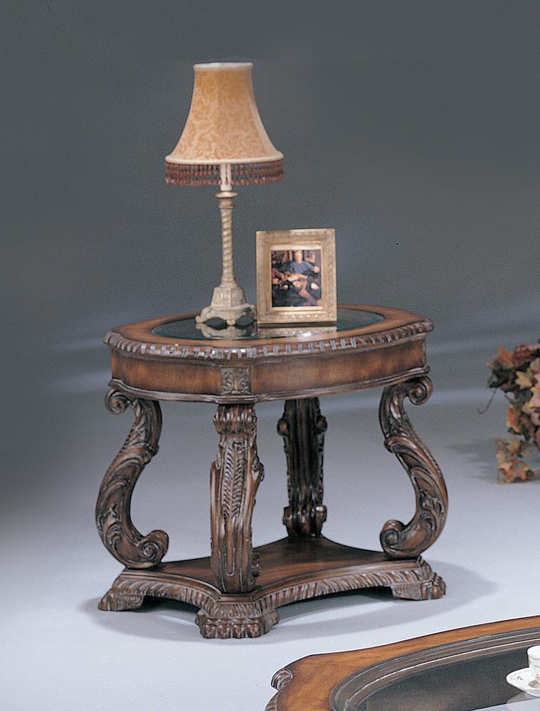 Garroway Traditional Brown End Table