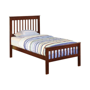 Parker Transitional Chestnut Twin Bed