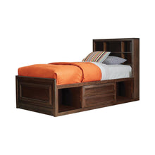 Load image into Gallery viewer, Greenough Transitional Maple Oak Twin Storage Bed
