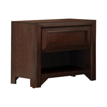 Load image into Gallery viewer, Greenough Transitional Cappuccino Nightstand
