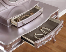 Load image into Gallery viewer, Caroline Metallic Lilac Vanity Desk

