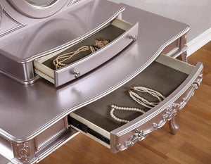 Caroline Metallic Lilac Vanity Desk