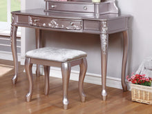 Load image into Gallery viewer, Caroline Metallic Lilac Vanity Desk
