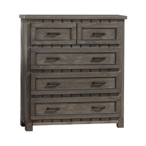 Napoleon Rustic Gun Smoke Five-Drawer Chest