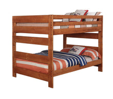 Load image into Gallery viewer, Wrangle Hill Amber Wash Full-over-Full Bunk Bed

