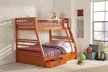 Load image into Gallery viewer, Ashton Honey Twin-over-Full Bunk Bed
