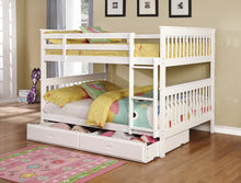 Load image into Gallery viewer, Chapman Traditional White Full-over-Full Bunk Bed
