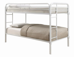 Morgan  White Twin Bunk Bed