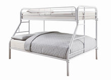 Load image into Gallery viewer, Morgan  White Twin Full Bunk Bed
