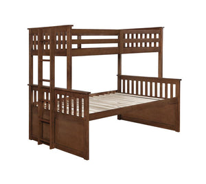 Atkin Weathered Walnut Twin-over-Full Bunk Bed