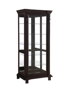 Traditional Brown Curio Cabinet