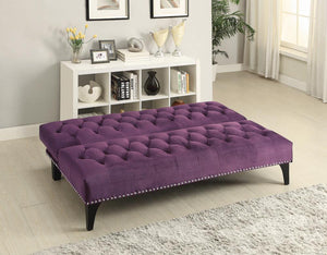 Purple Velvet Sofa Bed