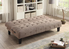 Load image into Gallery viewer, Taupe Sofa Bed with USB and Power Ports
