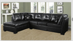 Darie Contemporary Black Sectional