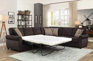 Kendrick Transitional Espresso Sectional