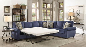 Kendrick Transitional Blue Sectional