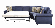 Load image into Gallery viewer, Kendrick Transitional Blue Sectional
