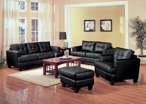 Samuel Transitional Black Sofa